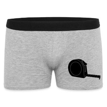 Roll size measuring lind - Men's Boxer Shorts - heather grey - Front