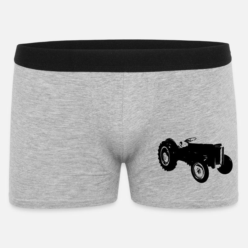 old tractor old tractor - Men's Boxer Shorts - heather grey