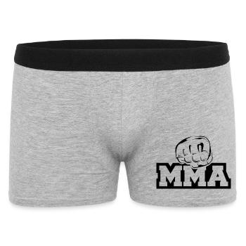 Icône du poing MMA icône du logo Illustration Icône du logo - Boxer Homme - gris chiné - Devant