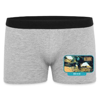 Algarve Portugal, Cave Benagil Beach Summer Sun - Men's Boxer Shorts - heather grey - Front