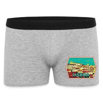 Lisbonne Portugal, belle ville - Boxer Homme - gris chiné - Devant