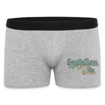 Capitalism Kills the Human - Men's Boxer Shorts - heather grey - Front