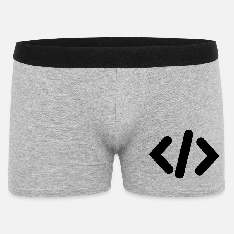 Programmer Code - Men's Boxer Shorts - heather grey