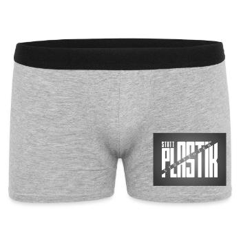 Umweltbewusst - Männer Boxer Shorts - Grau meliert - Vorne