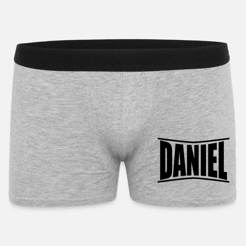 Daniel T-Shirt Geschenkidee - Männer Boxer Shorts - Grau meliert