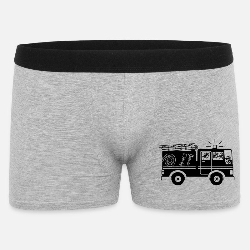 Fire engine - Men's Boxer Shorts - heather grey