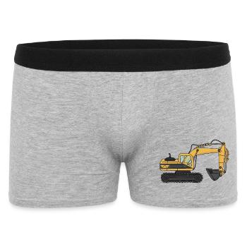 Excavator - Men's Boxer Shorts - heather grey - Front