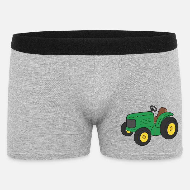 Traktor - Männer Boxer Shorts - Grau meliert