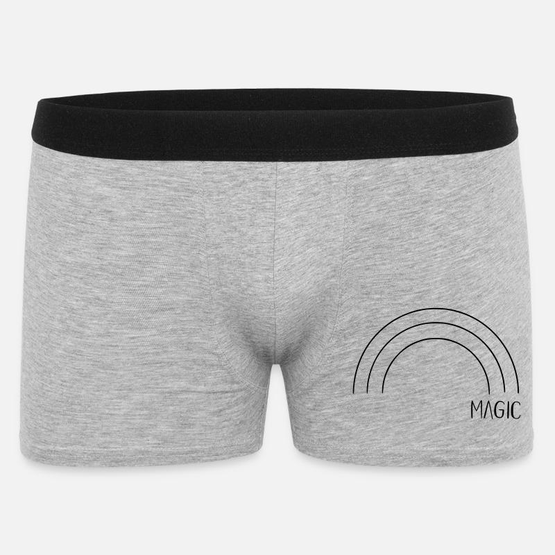 Magic Regenbogen - Männer Boxer Shorts - Grau meliert