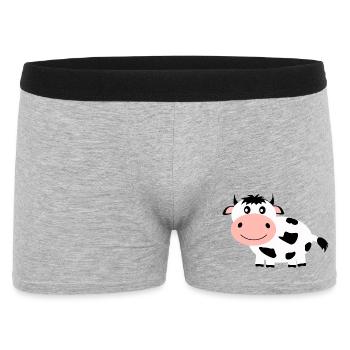 Cow black and white comic - Men's Boxer Shorts - heather grey - Front