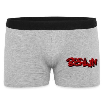 Berlin Graffiti Style - Men's Boxer Shorts - heather grey - Front
