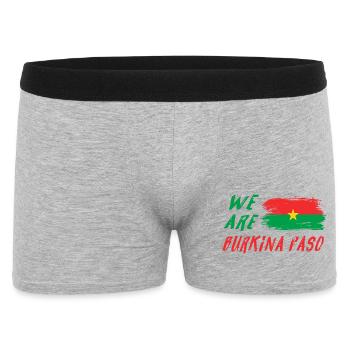 Nous sommes le Burkina Faso - Boxer Homme - gris chiné - Devant