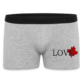 Love Canada - Men's Boxer Shorts - heather grey - Front