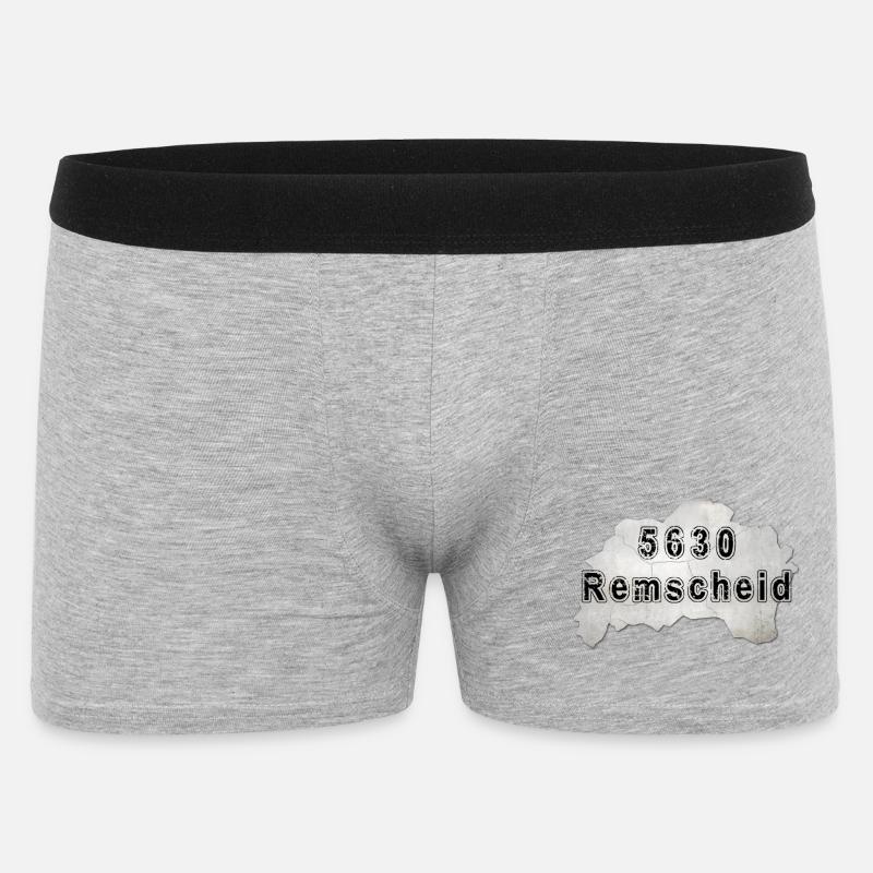 Remscheid 5630 Postkartenstil - Männer Boxer Shorts - Grau meliert