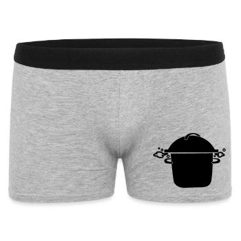 Poêle à soupe bouillante - Boxer Homme - gris chiné - Devant
