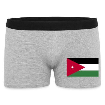 Drapeau national de la Jordanie - Boxer Homme - gris chiné - Devant