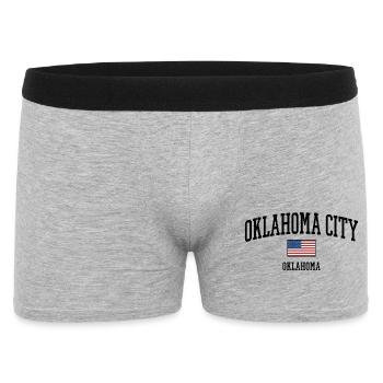 Drapeau américain d’Oklahoma City - Boxer Homme - gris chiné - Devant