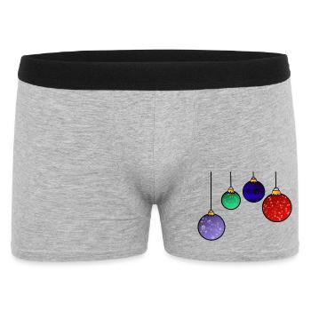 Christmas tree baubles - Christmas decoration - Men's Boxer Shorts - heather grey - Front