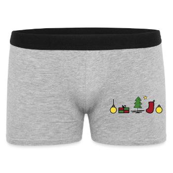 Funny symbols for Christmas - Men's Boxer Shorts - heather grey - Front