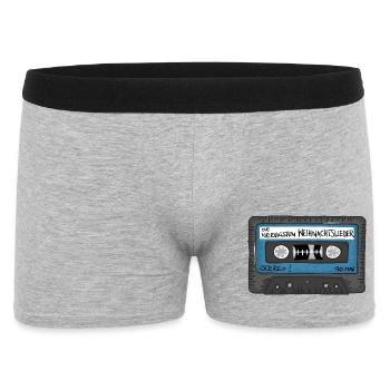 Retro Tape - die nervigsten Weihnachtslieder 90min - Männer Boxer Shorts - Grau meliert - Vorne