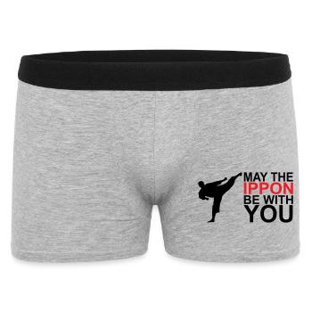 Que l’Ippon soit avec vous - Boxer Homme - gris chiné - Devant