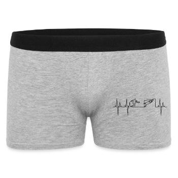 Football électrocardiogramme ECG - Boxer Homme - gris chiné - Devant