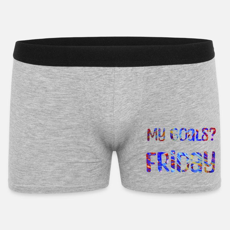 Mes objectifs ? Vendredi - Mon objectif? Vendredi - Boxer Homme - gris chiné
