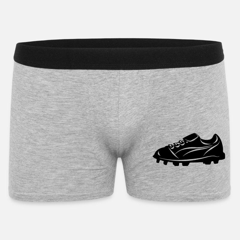 Fußballschuh - Männer Boxer Shorts - Grau meliert