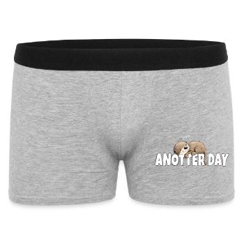 Anotter Day Otter takes a break - Men's Boxer Shorts - heather grey - Front