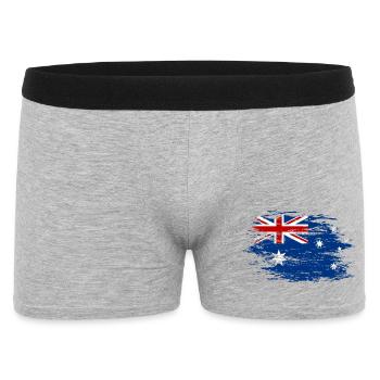 Drapeau de l’Australie utilisé - Boxer Homme - gris chiné - Devant