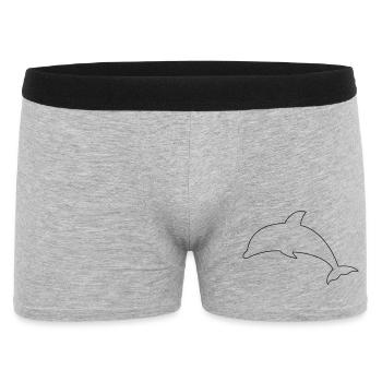 Delfin - Männer Boxer Shorts - Grau meliert - Vorne