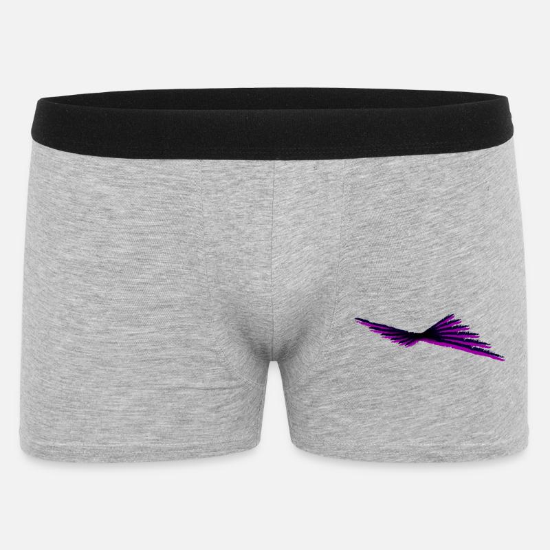 Adler - flying Art - Männer Boxer Shorts - Grau meliert