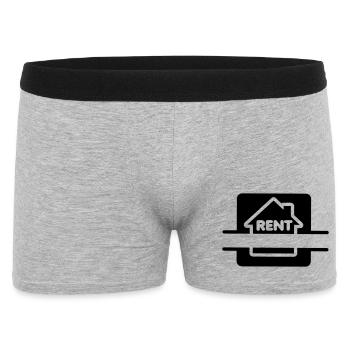 Logo de la maison à louer - Boxer Homme - gris chiné - Devant