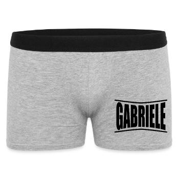 Gabriele t-shirt gift idea t-shirt - Men's Boxer Shorts - heather grey - Front