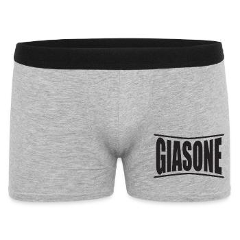 T-Shirt Giasone T-Shirt Geschenkidee - Männer Boxer Shorts - Grau meliert - Vorne