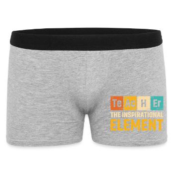 Teacher The Inspirational Element Teacher - Men's Boxer Shorts - heather grey - Front
