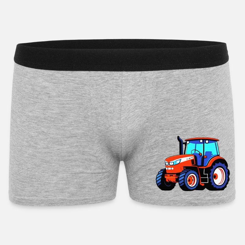 Traktor - Männer Boxer Shorts - Grau meliert