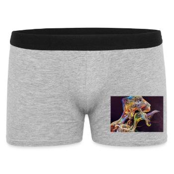 Chromatic Ribbon Portrait - Men's Boxer Shorts - heather grey - Front