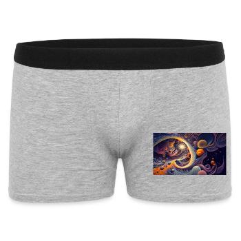 Cosmic Swirl Orbits - Men's Boxer Shorts - heather grey - Front