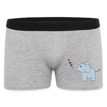 Cœurs d’éléphants - Boxer Homme - gris chiné - Devant