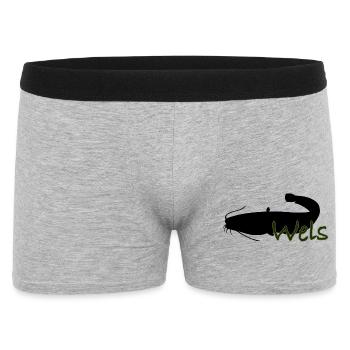 Wels - Männer Boxer Shorts - Grau meliert - Vorne