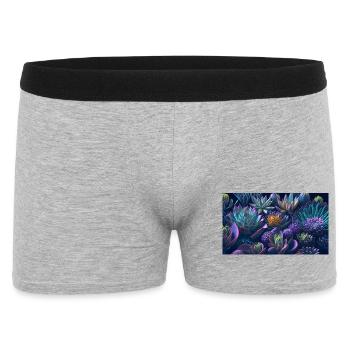 Succulent cadeau Echeveria - Boxer Homme - gris chiné - Devant