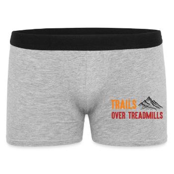 Trail Running - Sentiers sur tapis roulants - Boxer Homme - gris chiné - Devant