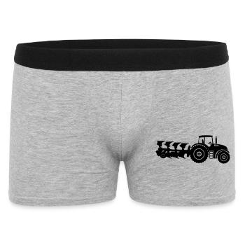 Tractor plow - Men's Boxer Shorts - heather grey - Front