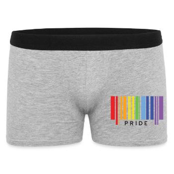 LGBTQ+ Pride. - Men's Boxer Shorts - heather grey - Front