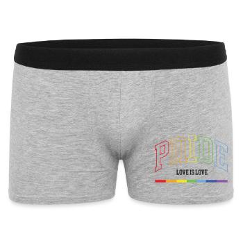Pride. Love is Love - Men's Boxer Shorts - heather grey - Front