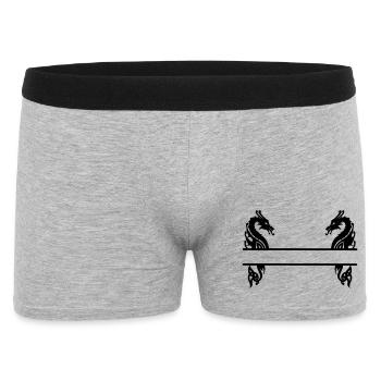Viking Deux Dragons - Boxer Homme - gris chiné - Devant