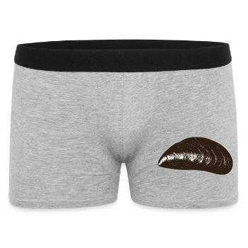 moule mussel - Men's Boxer Shorts - heather grey - Front