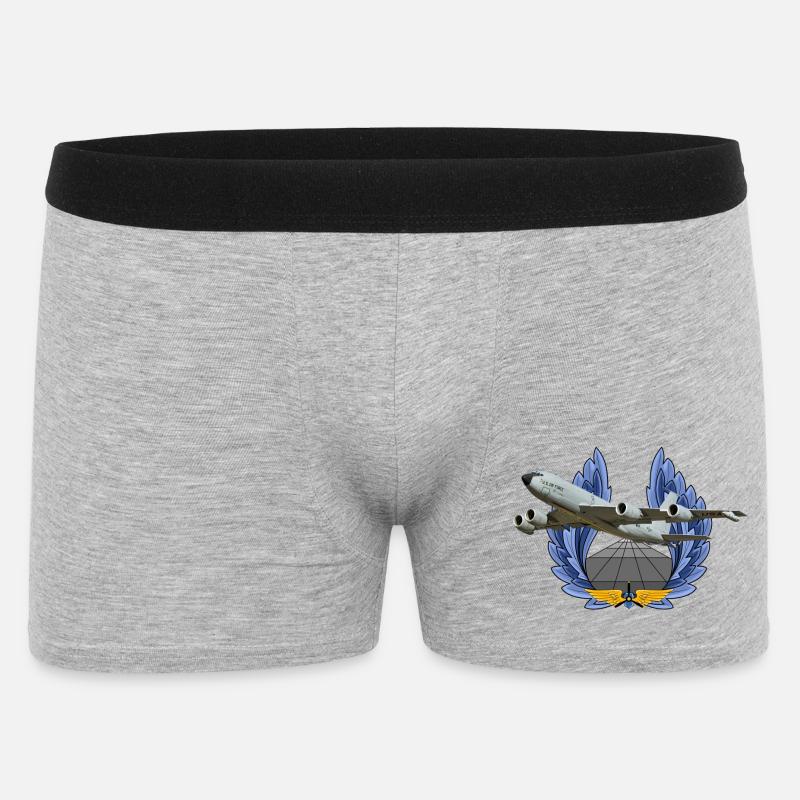 KC-135 - Männer Boxer Shorts - Grau meliert