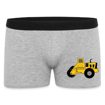 Machine à rouleaux jaunes - Boxer Homme - gris chiné - Devant